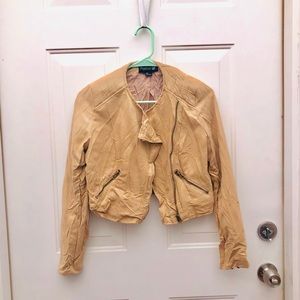 Forever 21 Crop jacket in Tan